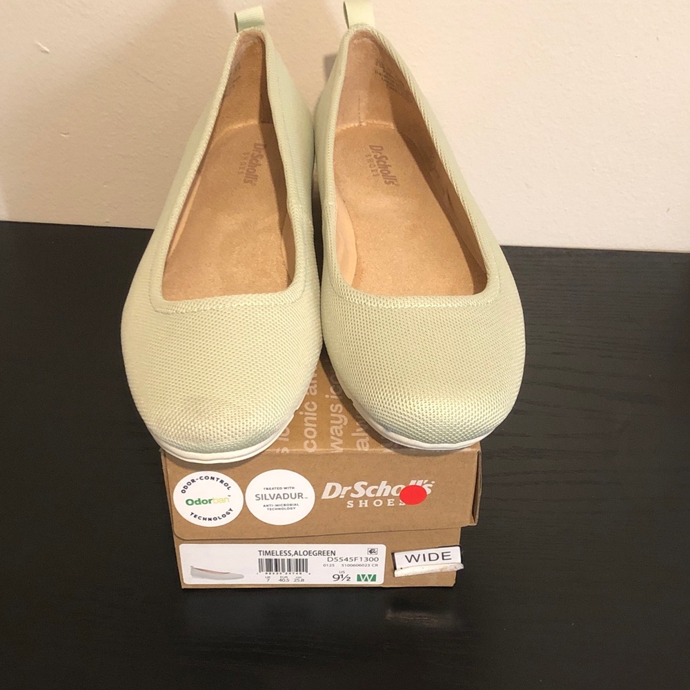 Dr. Scholl's Cream Mesh Ballet Flats - Picture 2 of 5